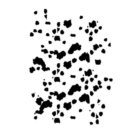 Pre-made Dalmatian spots template