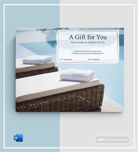 Pre-Made Gift Certificate