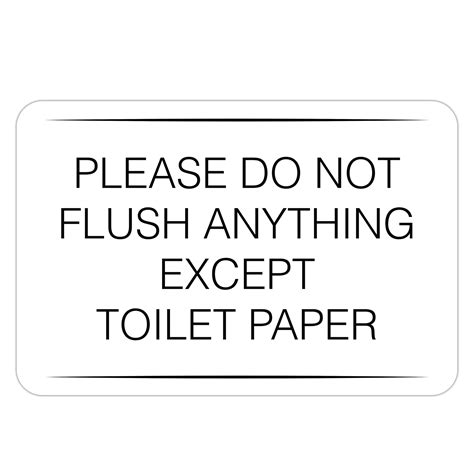 Using Pre-Made Templates for Do Not Flush Signs