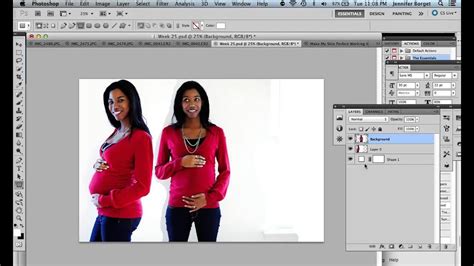 Pregnancy Announcement Photoshop Tutorial