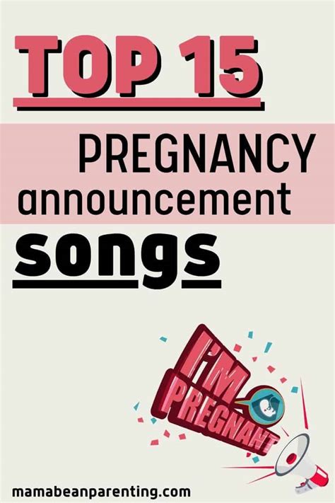 Pregnancy announcement songs