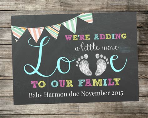 Pregnancy announcement templates for social media