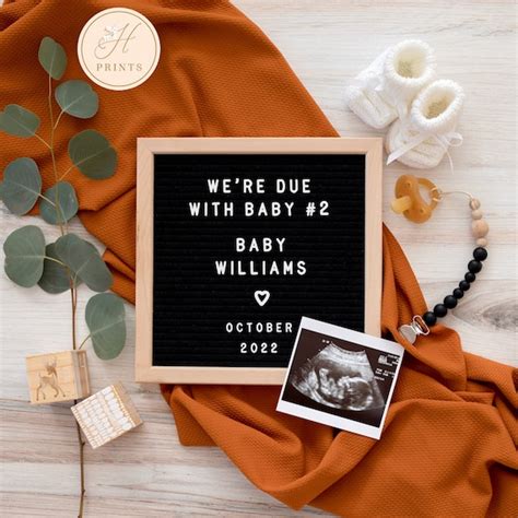 Pregnancy Announcement Templates for Twins