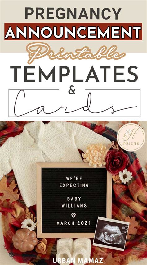 Pregnancy announcement templates pdf