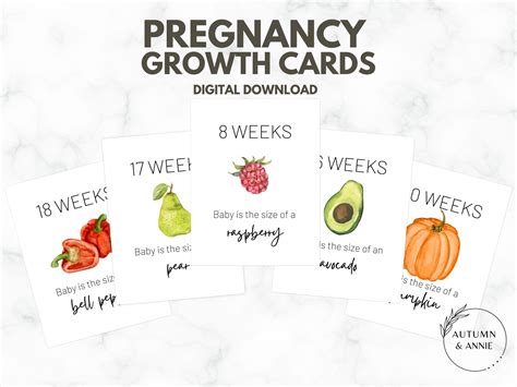 Pregnancy Milestone Card Template