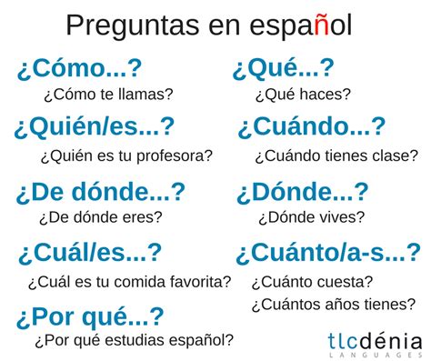 Preguntas en español