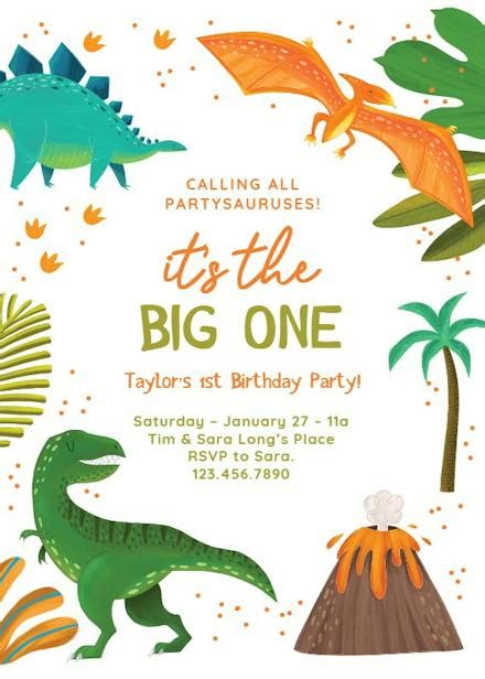 Prehistoric Landscape Invitation Template