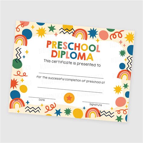 Pre K Graduation Certificate Examples