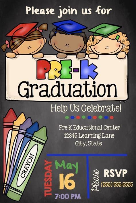 Pre-K Graduation Invitation Templates