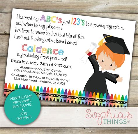 Pre-K Graduation Invitation Templates Gallery 10