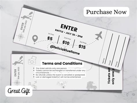 Premade Ticket Template