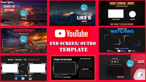 Premiere Pro End Screen Template Free Download