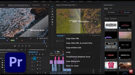 Premiere Pro Graphics Template