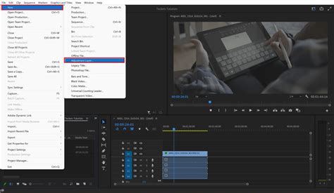 Premiere Pro intro template adjustment layers