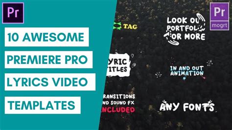 Premiere Pro Lyrics Template 10