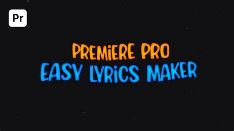 Premiere Pro Lyrics Template 7