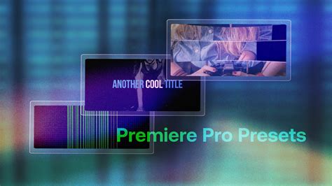 Premiere Pro Motion Templates Presets