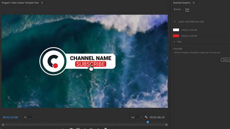 Premiere Pro Subscribe Template