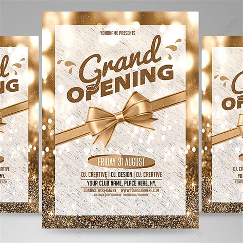 Premium Grand Opening Template in Word