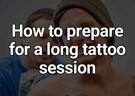 Preparing for your tattoo session