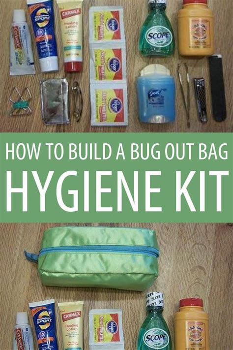 Prepper personal hygiene items