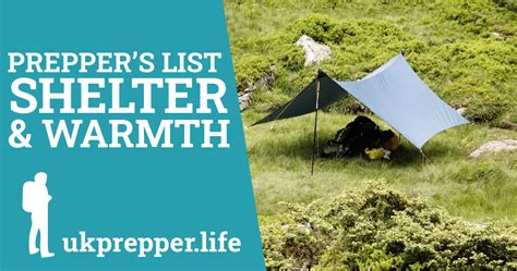 Prepper shelter and warmth