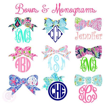 Preppy Monogrammed Prints