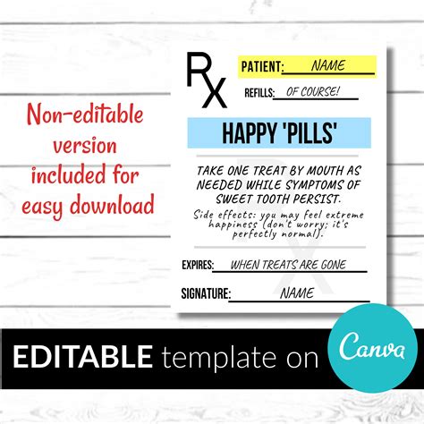 Prescription Label Template for Microsoft Office