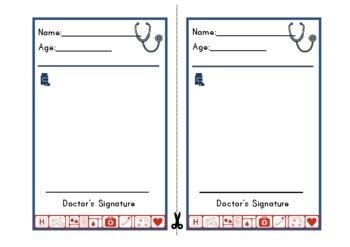 Prescription pads for vet role play