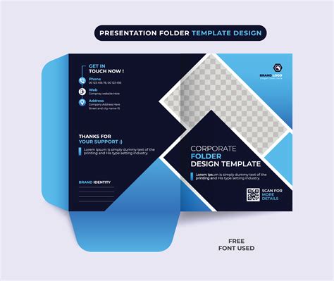 Presentation Folder Template Design