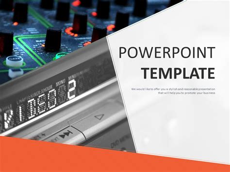 Presentation template audio example