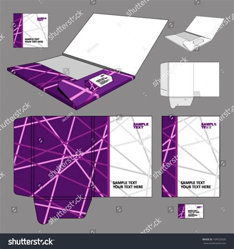 Presentation template with consistent and standardized design elements