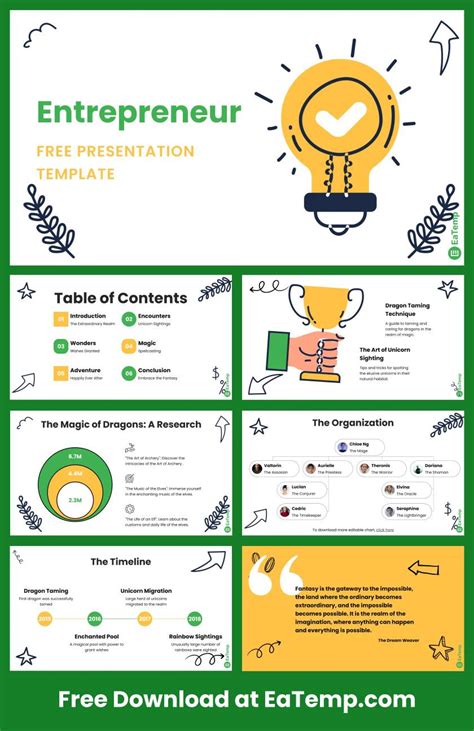 Presentation Template for Entrepreneurs