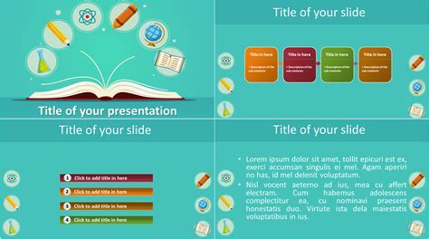 Presentation template with high-quality and relevant images