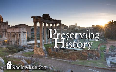 Preserving history and cultural heritage