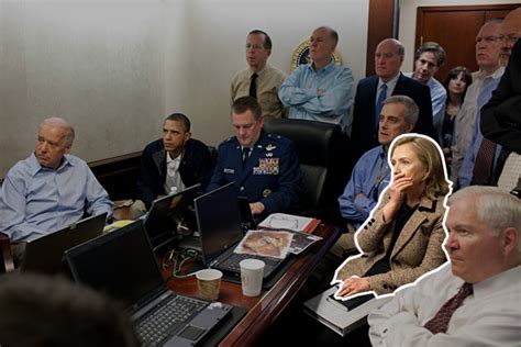 President Obama and his team in the Situation Room