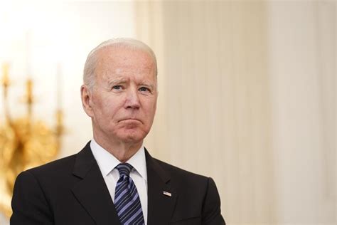 President Joe Biden looking sad