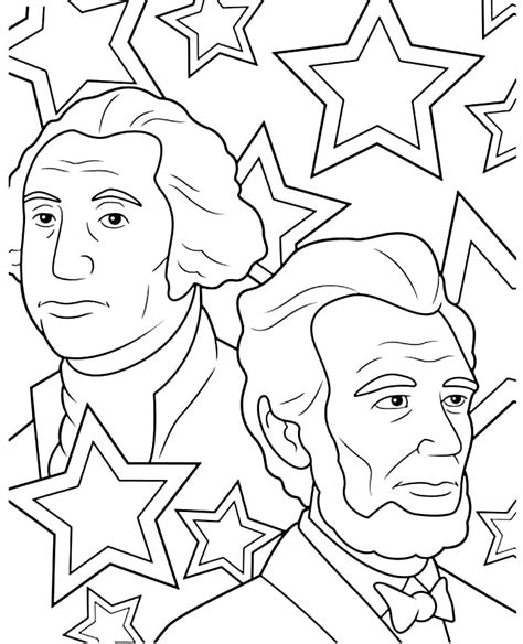 Presidents Day coloring pages