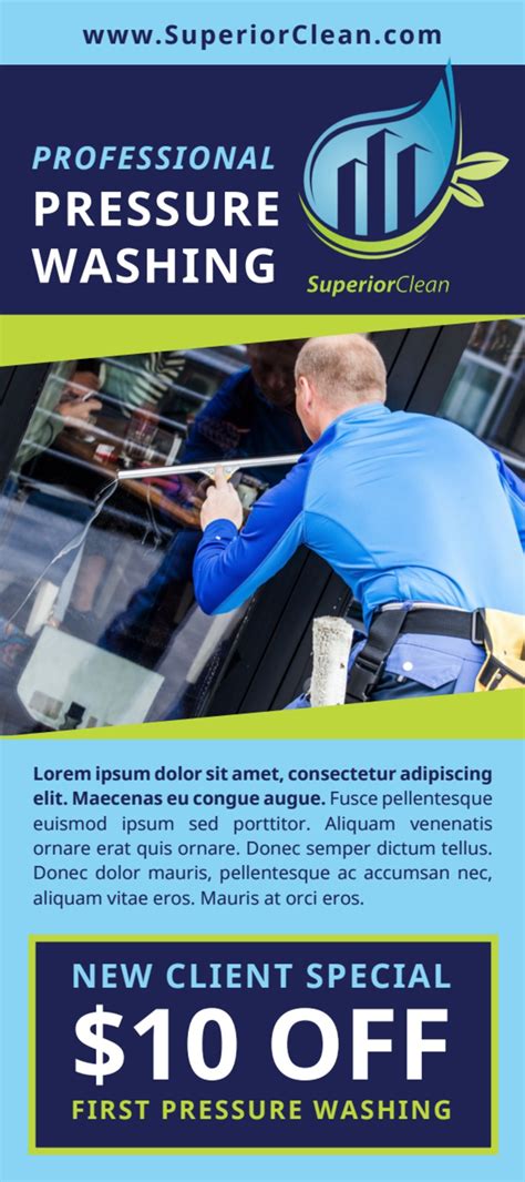 Pressure washing ad template example 1