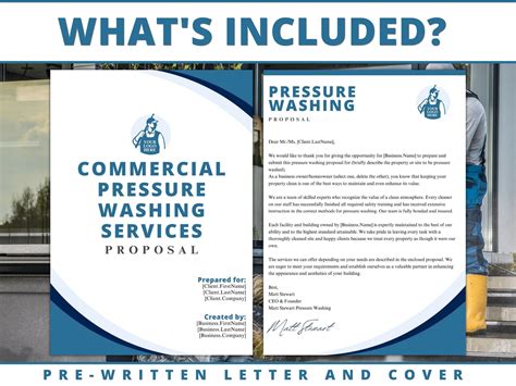 Pressure washing bid template