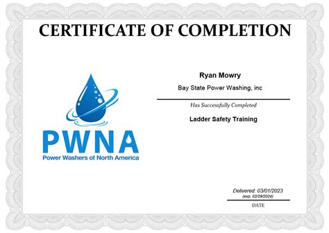 Pressure washing certifications and credentials