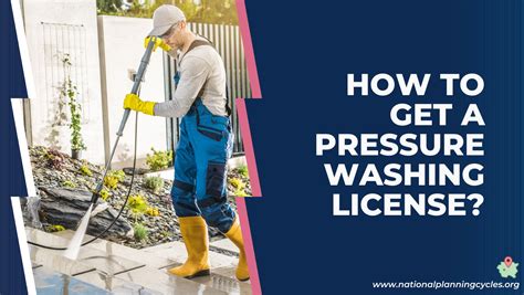 pressure washing licensing and permits