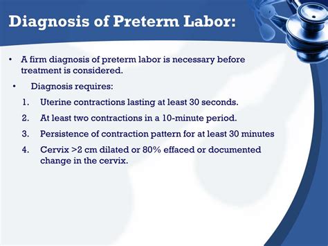 Diagnosing Preterm Labor