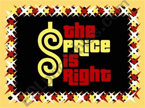 Price Is Right Template Idea 1