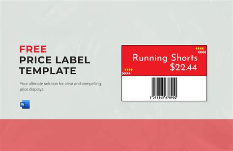 Price Label Template