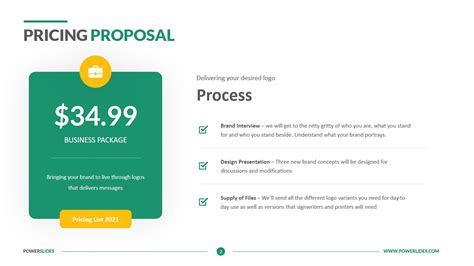 Pricing Proposal Template PPT Example