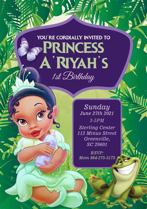 Princess and the Frog Invitations