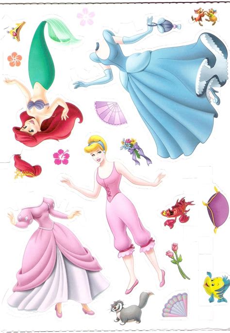 Princess ariel paper doll