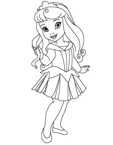 Princess Aurora Coloring Pages for Kids