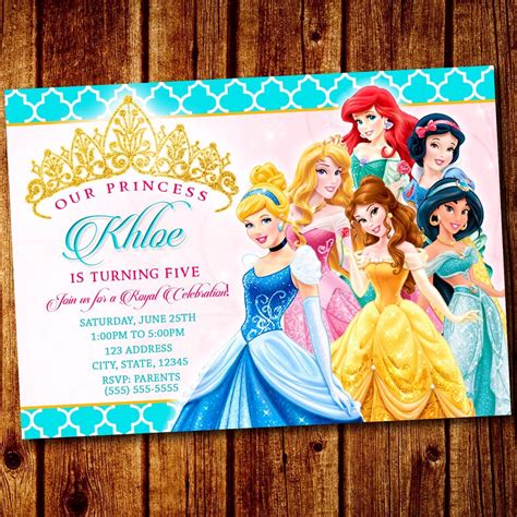 Princess Birthday Invitation Template 8